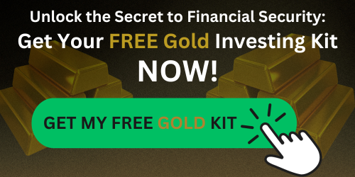 gold investing kit behind a green button